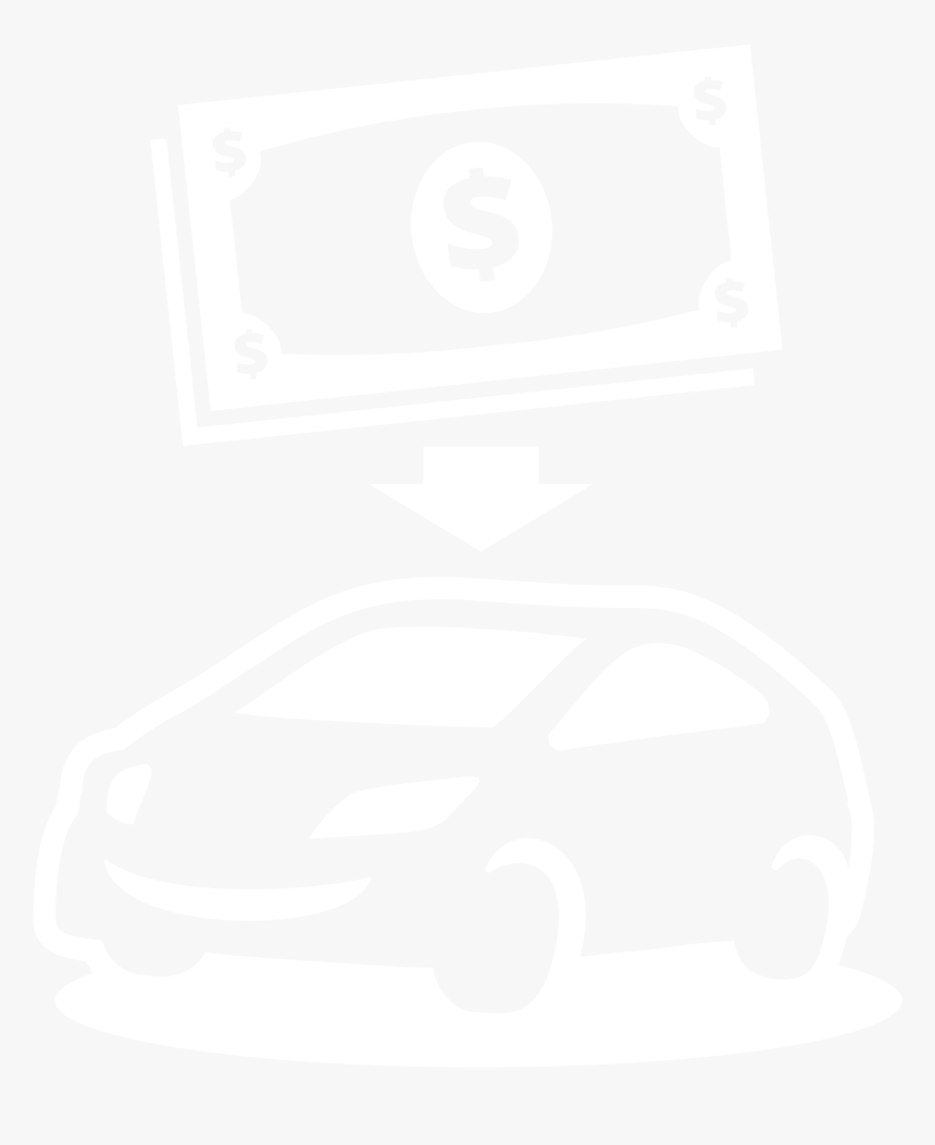 Dollar Bill With Arrow Pointing To Car - City Car, HD Png Download, Free Download