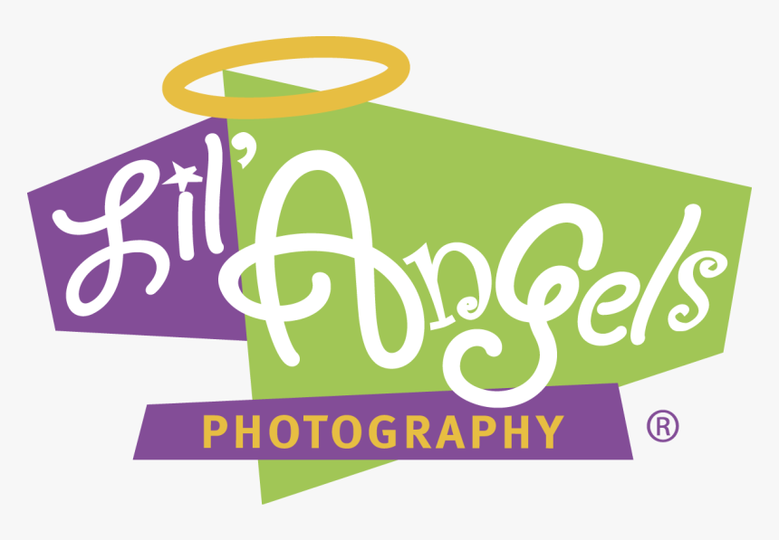 Lil Angels Png Logo Vector Black And White - Lil Angels Photography Logo, Transparent Png, Free Download