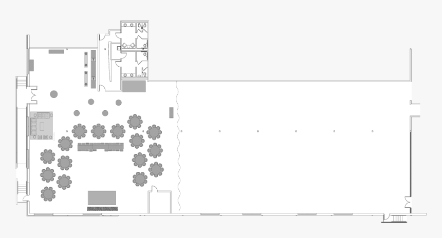 Event Space In Dallas - Floor Plan, HD Png Download, Free Download