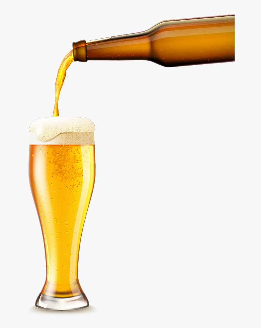 Beer Bottle And Glass Png, Transparent Png, Free Download