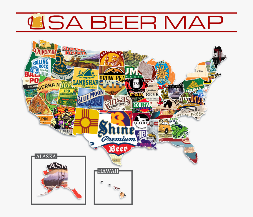 Beer Map Maroon2 - Graphic Design, HD Png Download, Free Download