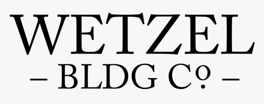 Wetzel Building Co - Black-and-white, HD Png Download, Free Download