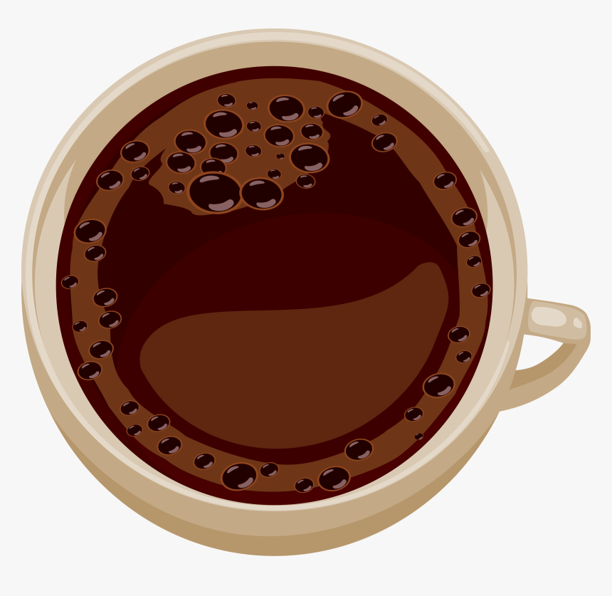 Coffee Cup Clipart Png Top View , Png Download - Top Hot Chocolate Transparent Background, Png Download, Free Download