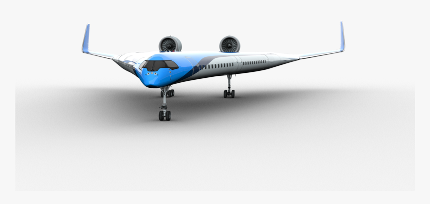 V Shaped Airplane With Its Wheels Down - Klm Tu Delft, HD Png Download ...