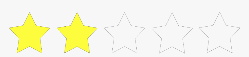 Two Star Rating Png, Transparent Png, Free Download