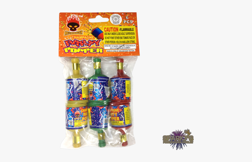 Champagne Party Poppers 6 Pack"
 Title="champagne - Food, HD Png Download, Free Download