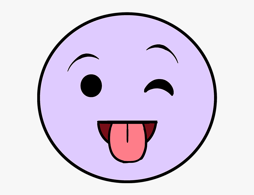 How To Draw Tongue Out Emoji Transparent Purple- - Emoji Purple Face, HD Png Download, Free Download