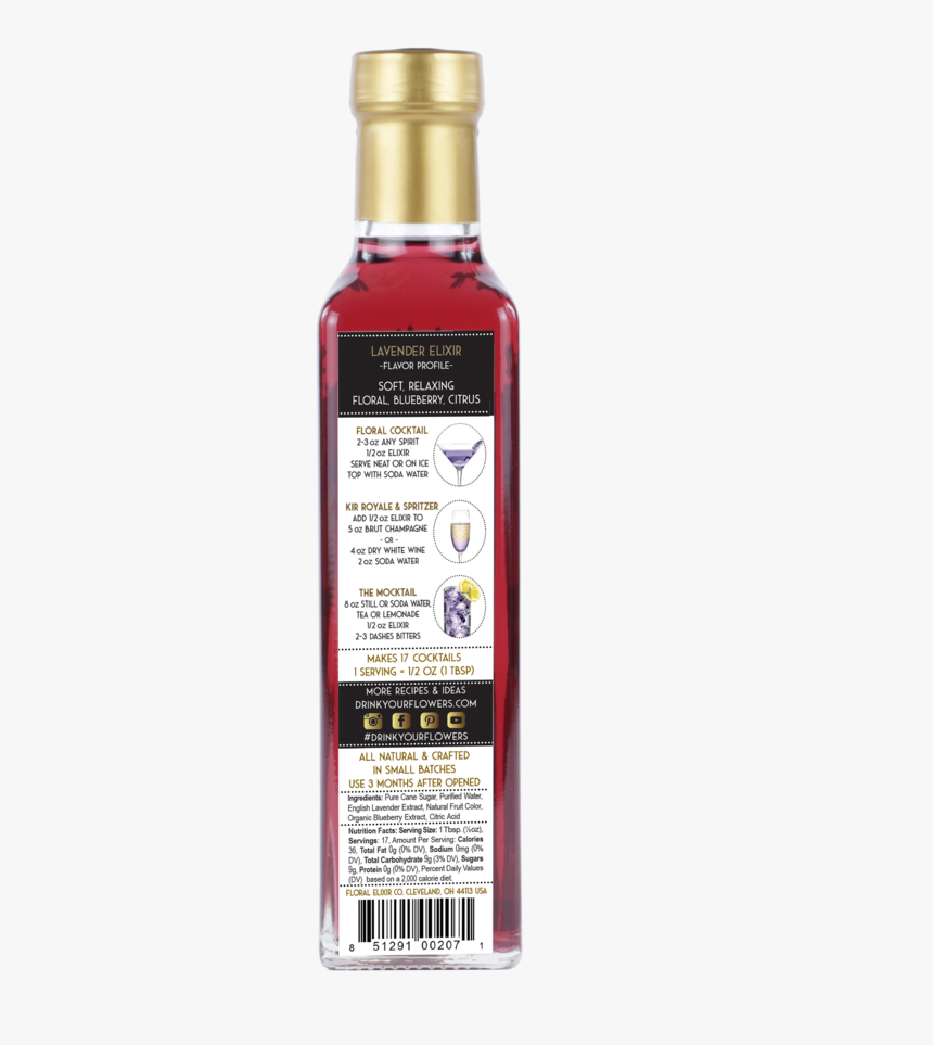 Large Back Lavender 3000 - Bottle, HD Png Download, Free Download