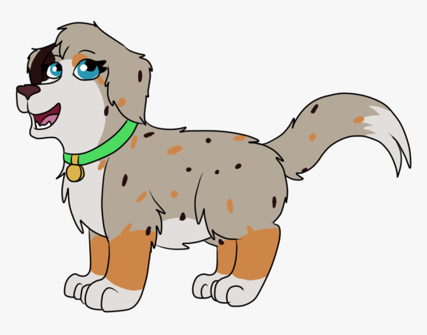 Comm Australian Shepherd Mix - Cartoon, HD Png Download, Free Download