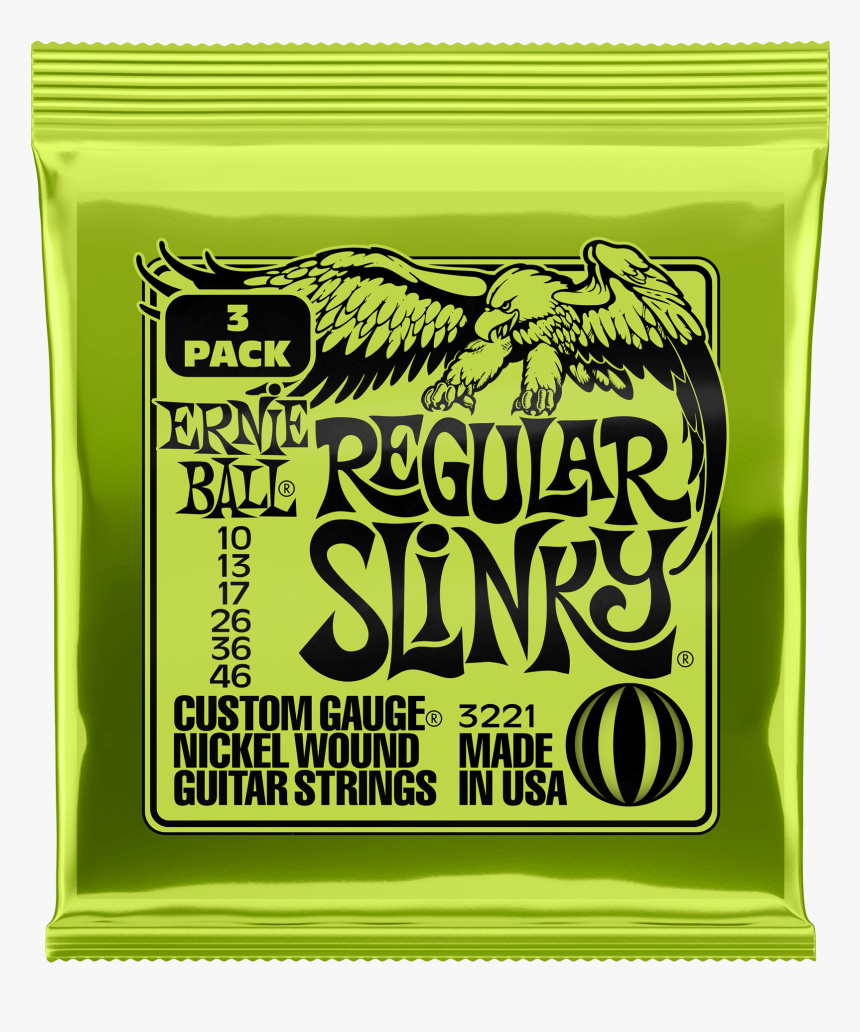 Cuerdas Guitarra Eléctrica Regular Slinky Nickel - Ernie Ball Strings, HD Png Download, Free Download