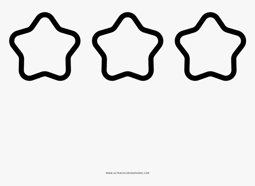 Star Ratings Coloring Page - Line Art, HD Png Download, Free Download