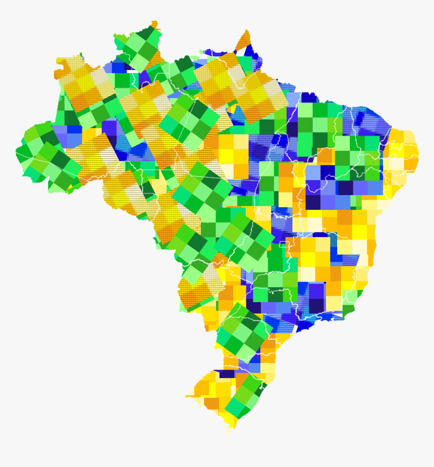 Brasil Mapa Colorido - Dia Do Psicologo Cfp, HD Png Download, Free Download