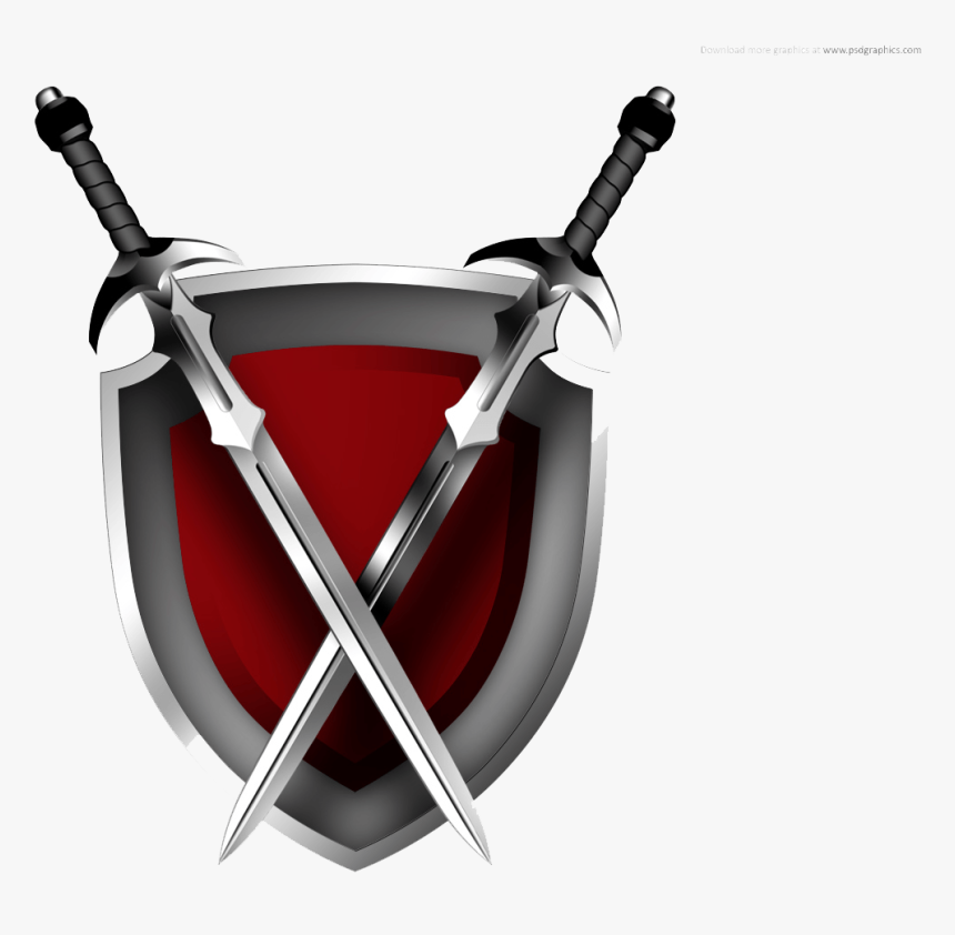 Cross Sword Png Transparent Image - Sword And Shield Png, Png Download, Free Download