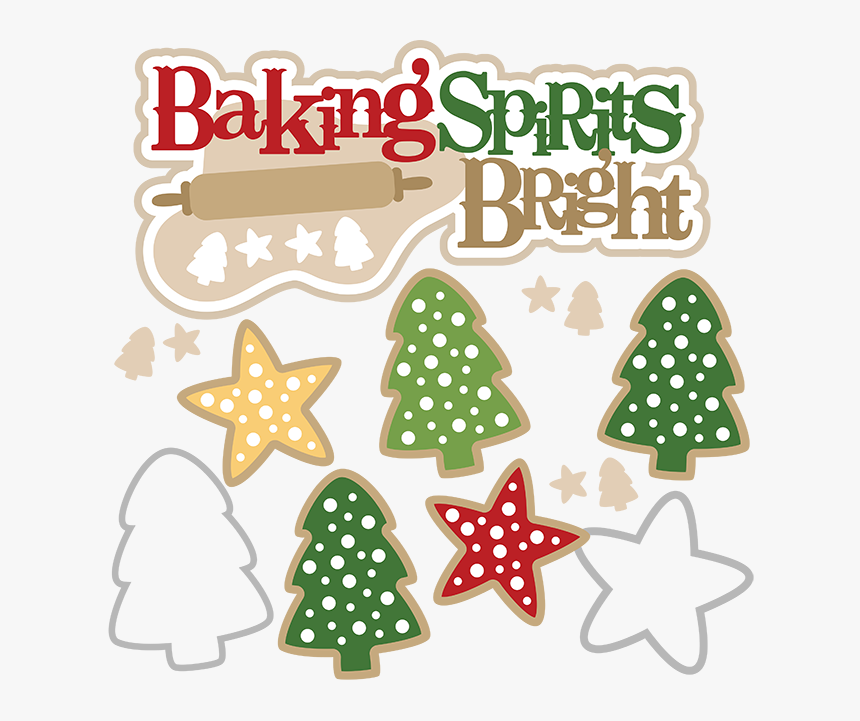 Clip Art Spirits Bright Christmas Clip - Free Christmas Baking Clipart, HD Png Download, Free Download