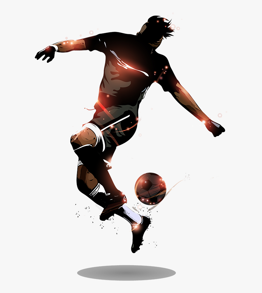 Player Soccer Abstract, HD Png Download, Free Download