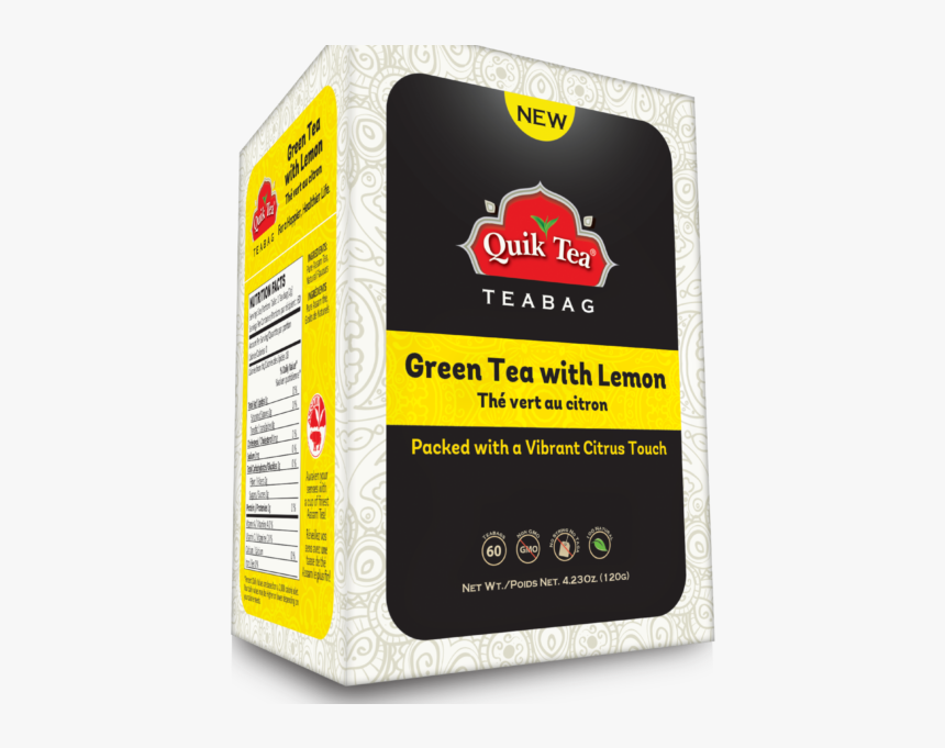 Green Tea With Lemon Tea Bags - Tea Bag, HD Png Download, Free Download