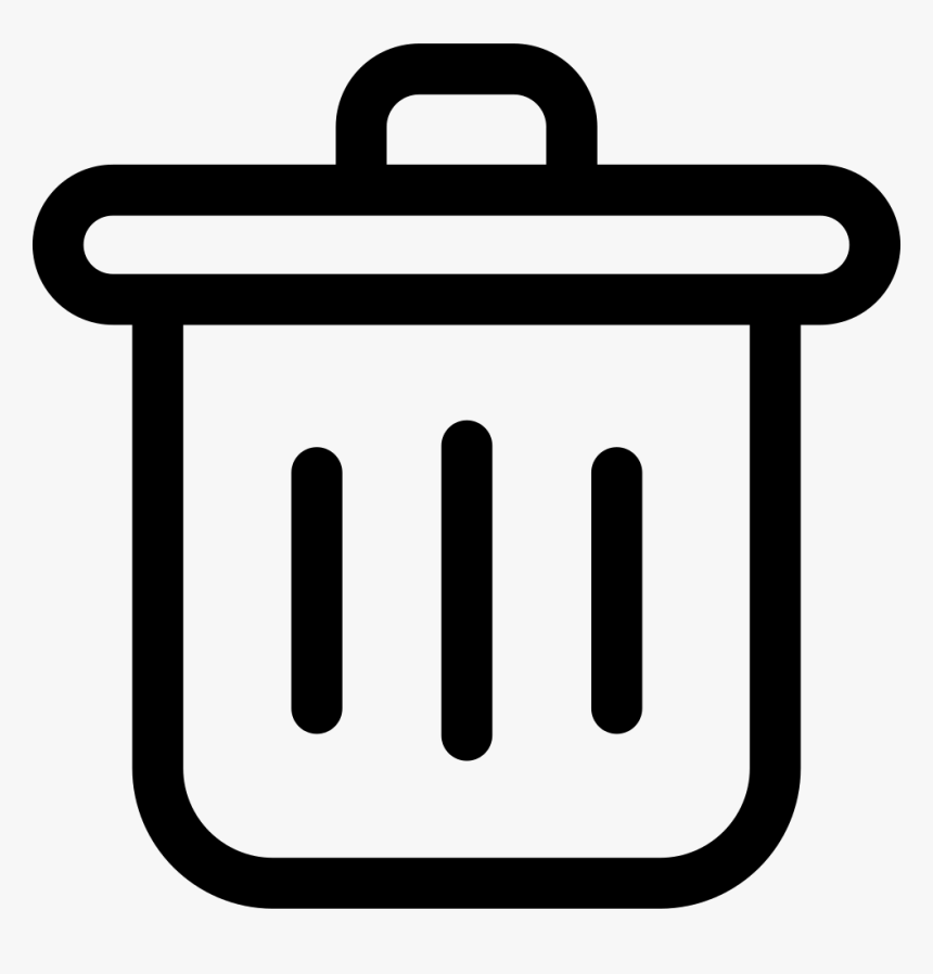 Delete, Garbage, Remove, Trash, Trash Can Icon - Delete Icon White Png, Transparent Png, Free Download