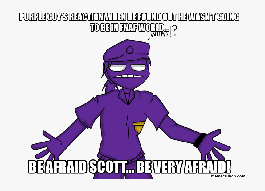 Purple Guy Is Shocked Gracias Por Su Atencion Prestada Hd Png