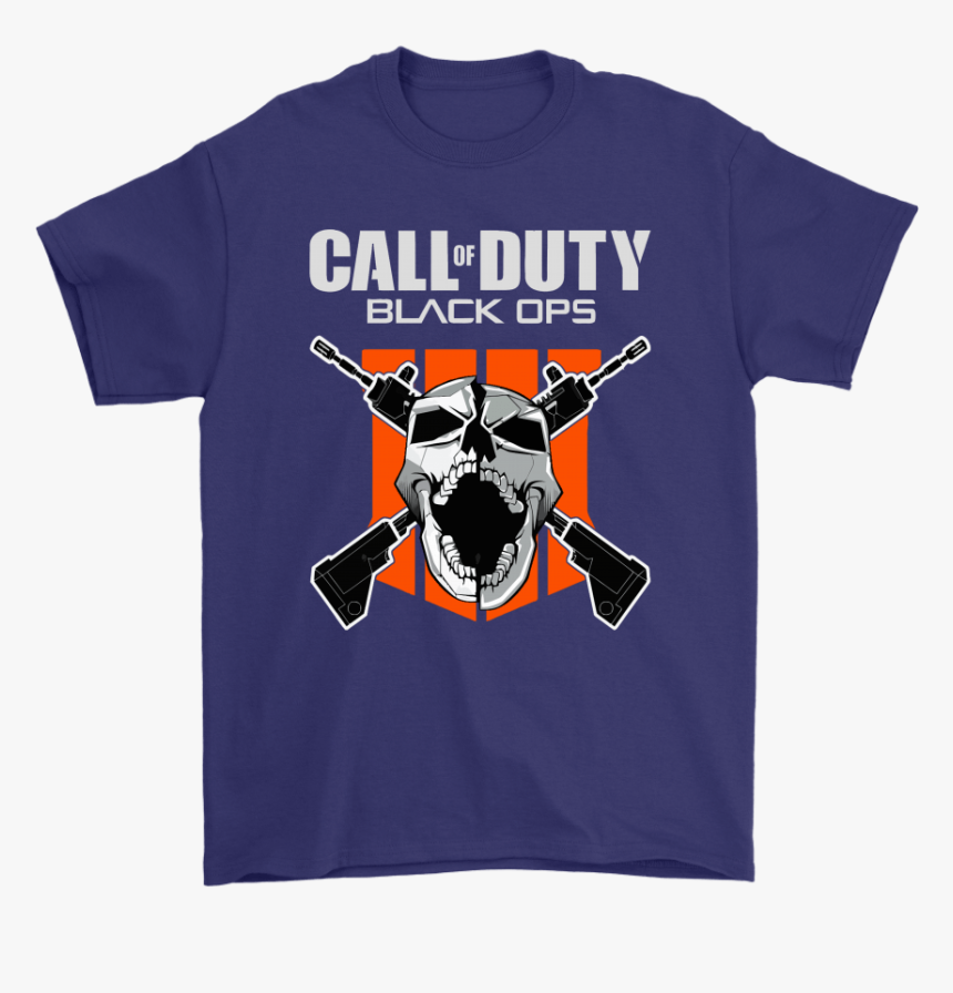Call Of Duty Black Ops 4 Guns And Skull Shirts - Call Of Duty Black Ops, HD Png Download, Free Download