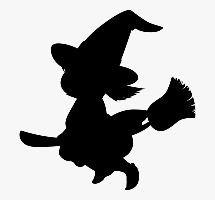 Cartoon Witch Silhouette, HD Png Download, Free Download