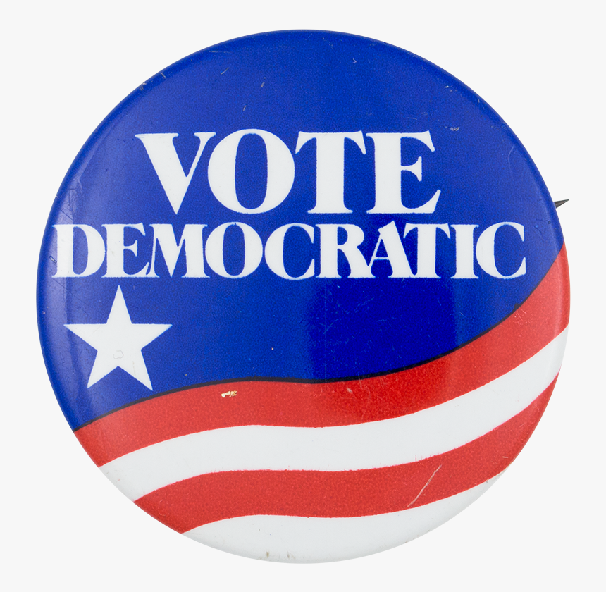 Vote Democratic Flag Political Button Museum, HD Png Download - kindpng