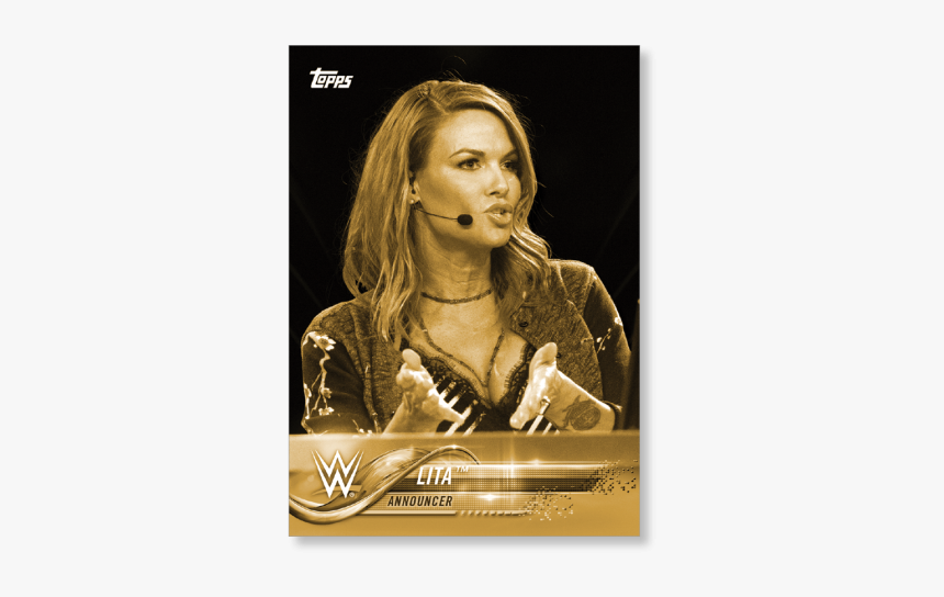 2018 Topps Wwe Lita Base Poster Gold Ed - Blond, HD Png Download, Free Download