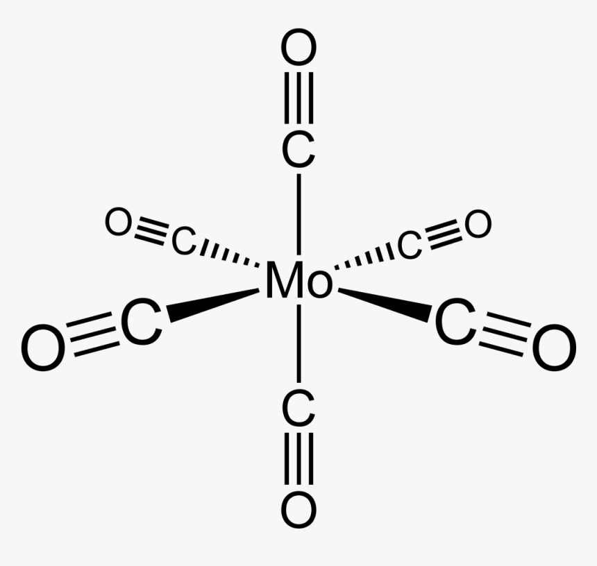 Molybdenum Hexacarbonyl 2d - Molybdenum Hexacarbonyl Mo Co 6, HD Png Download, Free Download