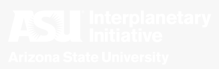 Asu Interplanetary Initiative Horiz Cmyk Print White - Johns Hopkins Logo White, HD Png Download, Free Download