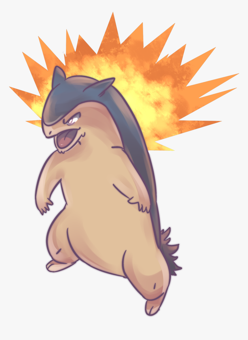 Typhlosion, The Eruption Beast 
52nd $5 Commission - Cartoon, HD Png Download, Free Download