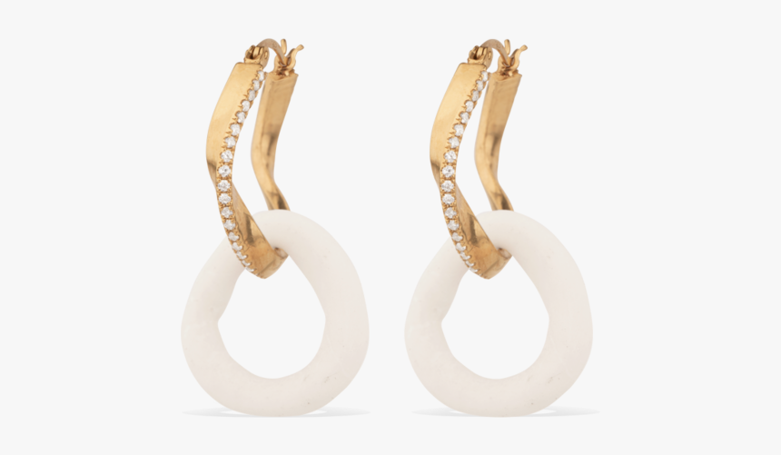 Completedwork Ceramic Gold Vermeil Earrings Flawed, HD Png Download, Free Download