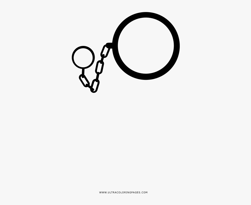 Monocle Coloring Page - Circle, HD Png Download, Free Download