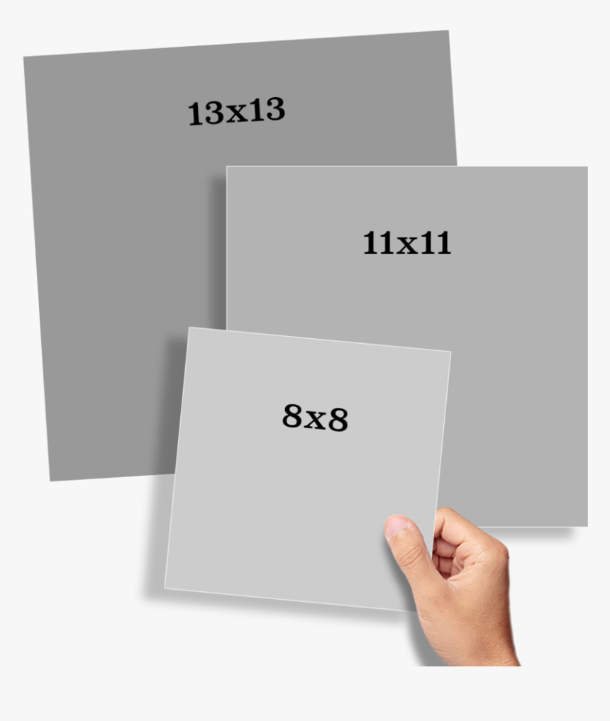 19 Printsizes Square W - Print Size, HD Png Download, Free Download