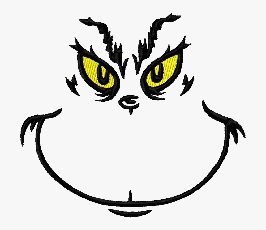 How The Grinch Stole Christmas Png Clipart - Grinch Face Svg Free