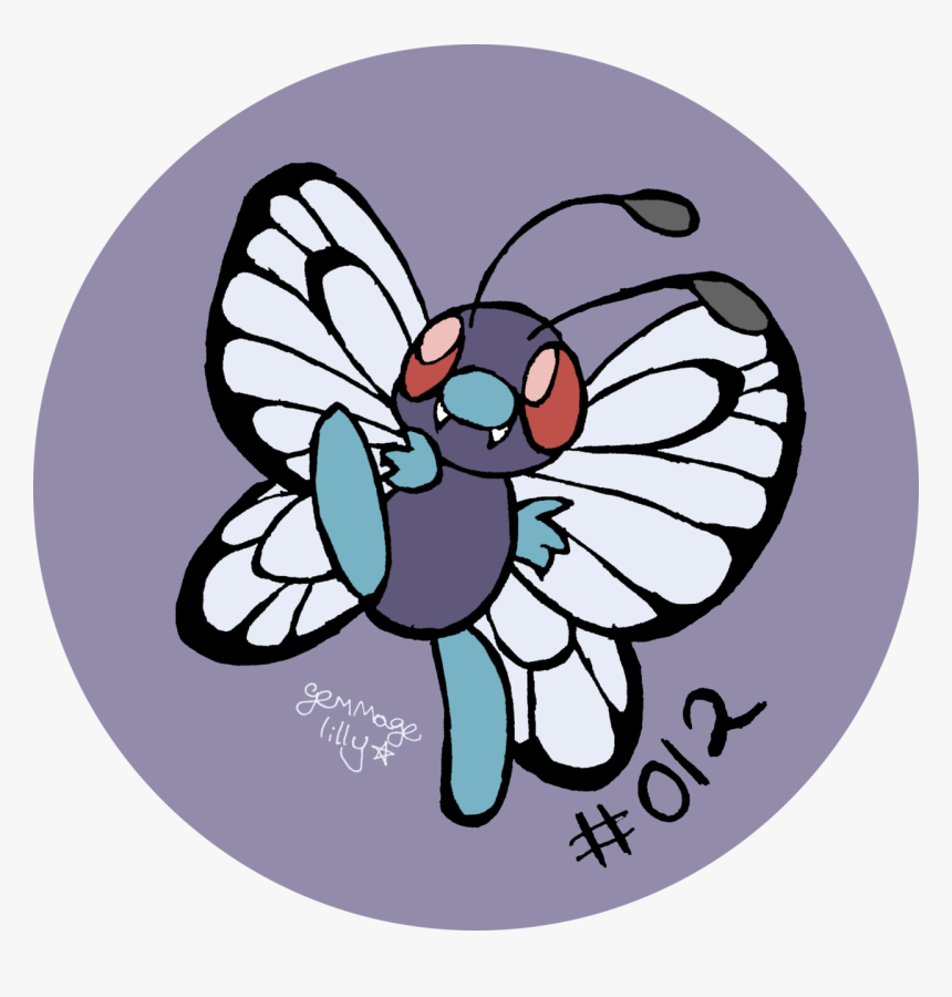 Butterfree 0u0/ He Gots Big Floppy Feet , Png Download, Transparent Png, Free Download