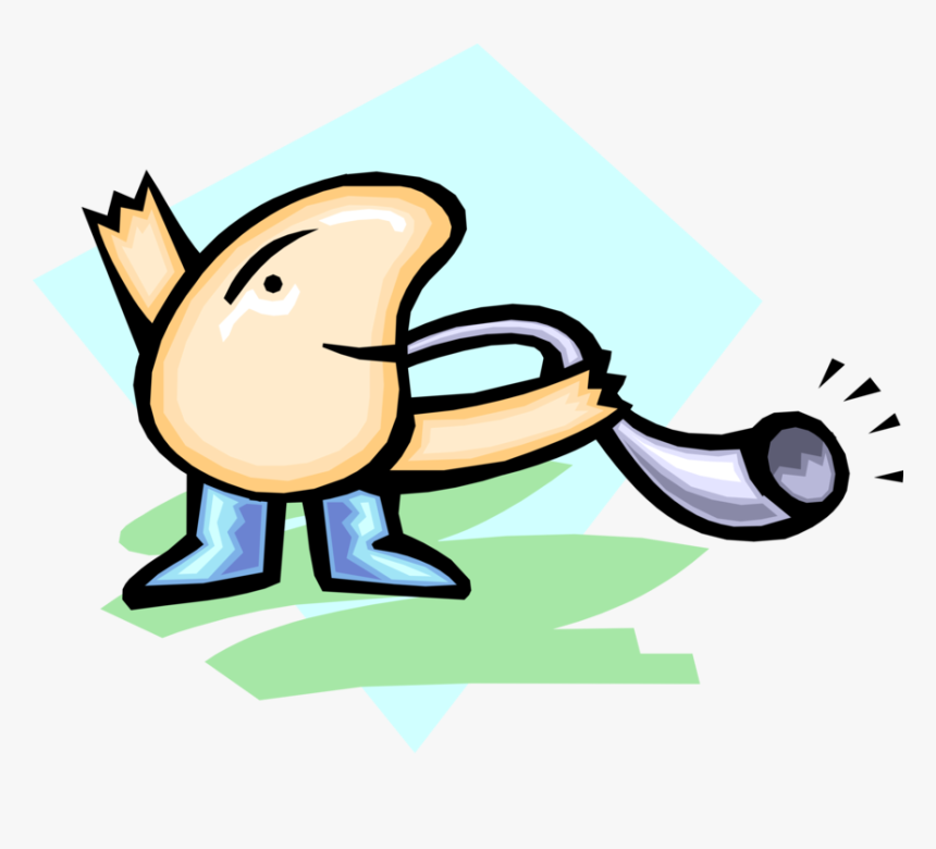 Vector Illustration Of Horn Blower Blows His Shofar - Illustration, HD Png Download, Free Download