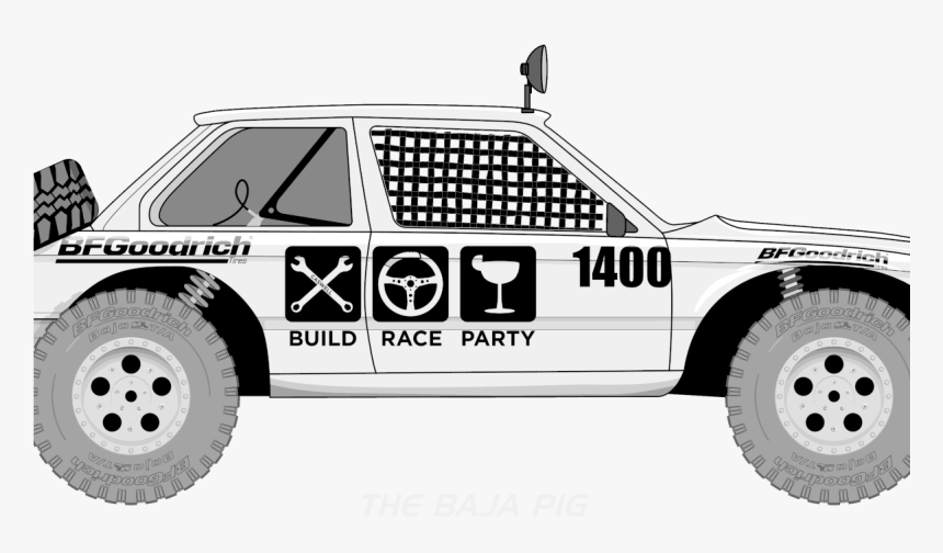 Racecar Png , Png Download - Baja 1000 Trophy Truck Dibujo, Transparent Png, Free Download