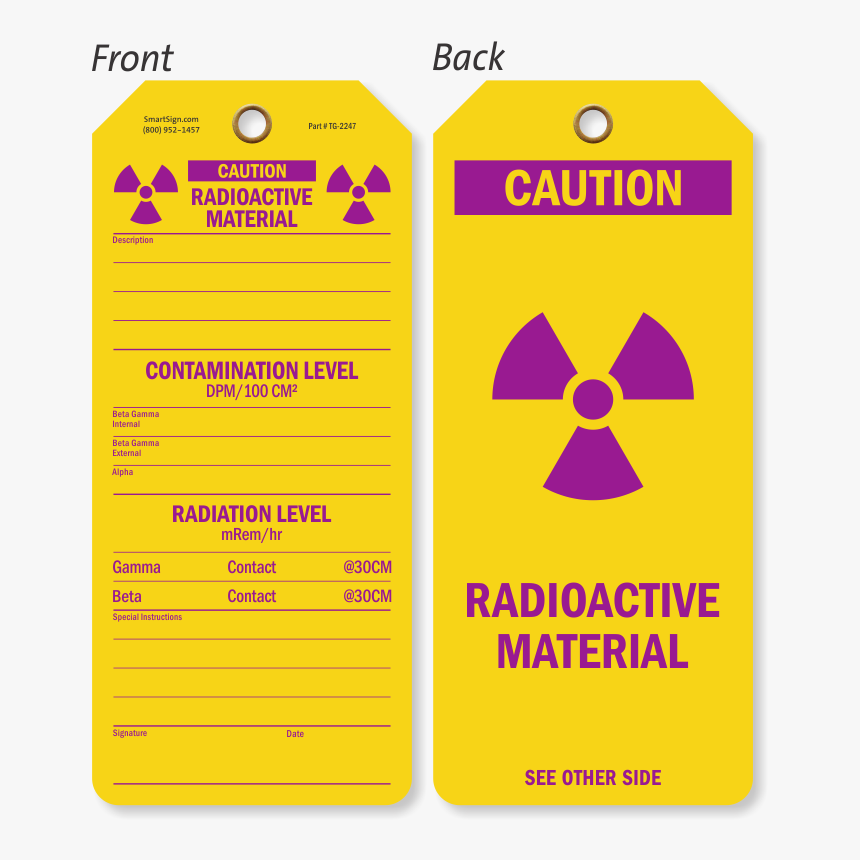 Radioactive Material Tag, HD Png Download, Free Download