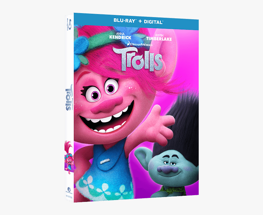 Trolls Dvd, HD Png Download - kindpng