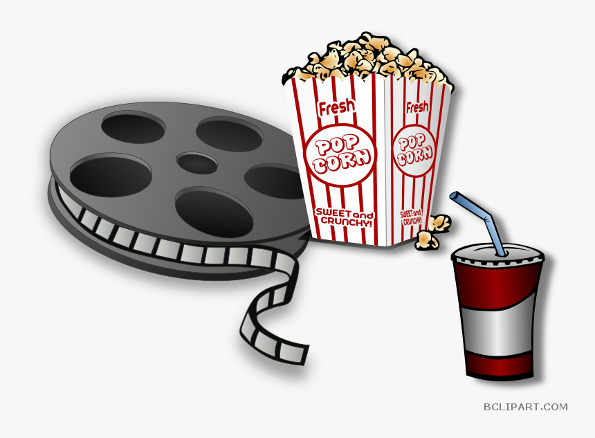 Pop Clipart And Popcorn - Clip Art Movie And Popcorn, HD Png Download, Free Download