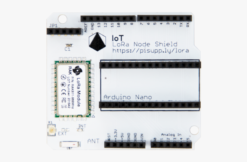 Iot Lora Node Shield For Ardunio - Arduino Lora Node Shield, HD Png Download, Free Download