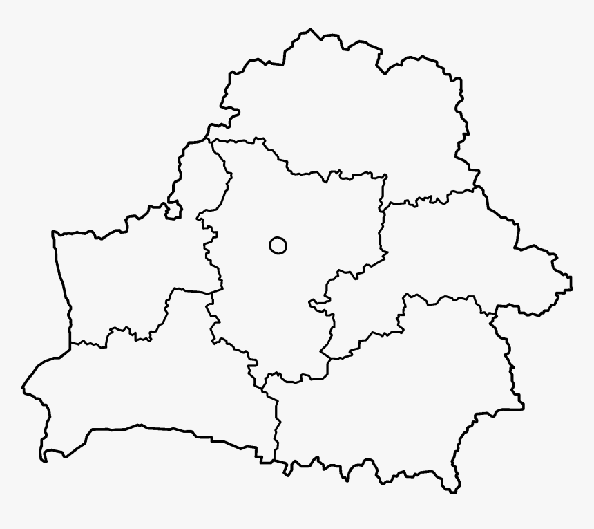 Belarus Provinces Blank - Blank Map Of Belarus, HD Png Download, Free Download