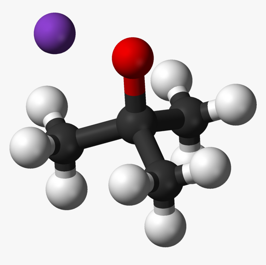 Potassium Tert Butoxide 3d Balls Ionic - Titanium Butoxide 3d Structure, HD Png Download, Free Download