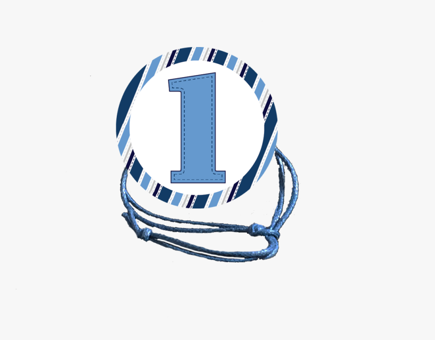 1st Birthday Blue Stripes Napkin Knot - 1st Birthday Blue Background Png, Transparent Png, Free Download