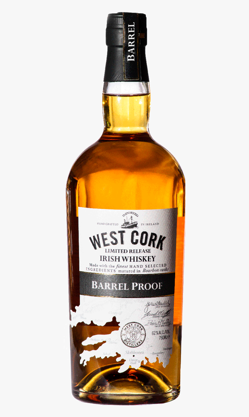 Whiskey Vector Jameson - West Cork Barrel Proof, HD Png Download, Free Download