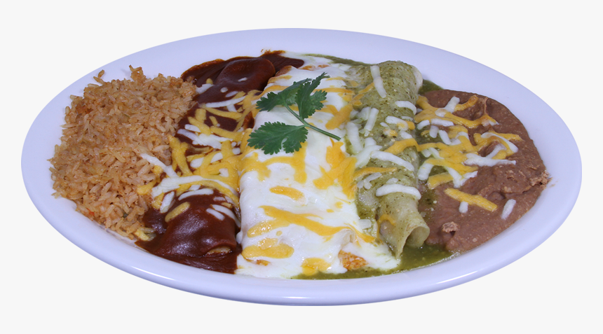 Three Chicken Enchiladas With Blanca Sauce On Top - Japanese Curry, HD Png Download, Free Download