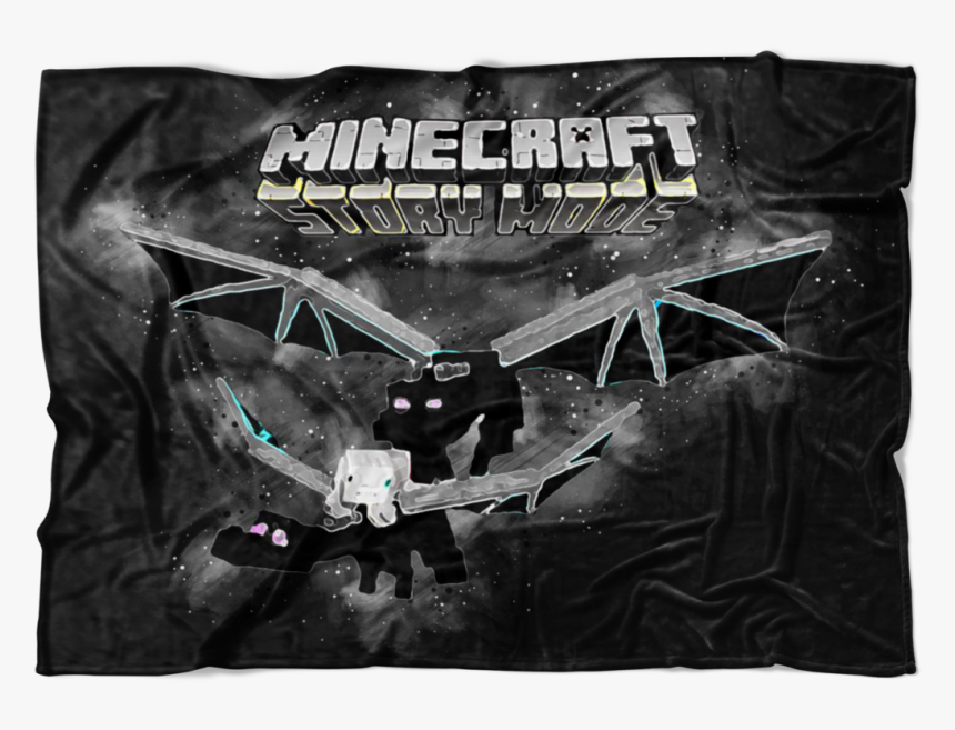 Minecraft Fleece Blanket Ender Dragon Abstract Black - Pc Game, HD Png Download, Free Download