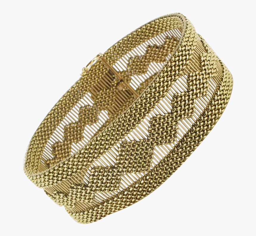 Golden Ribbon Bracelet 18 Karats Gold Yellow - Bangle, HD Png Download, Free Download