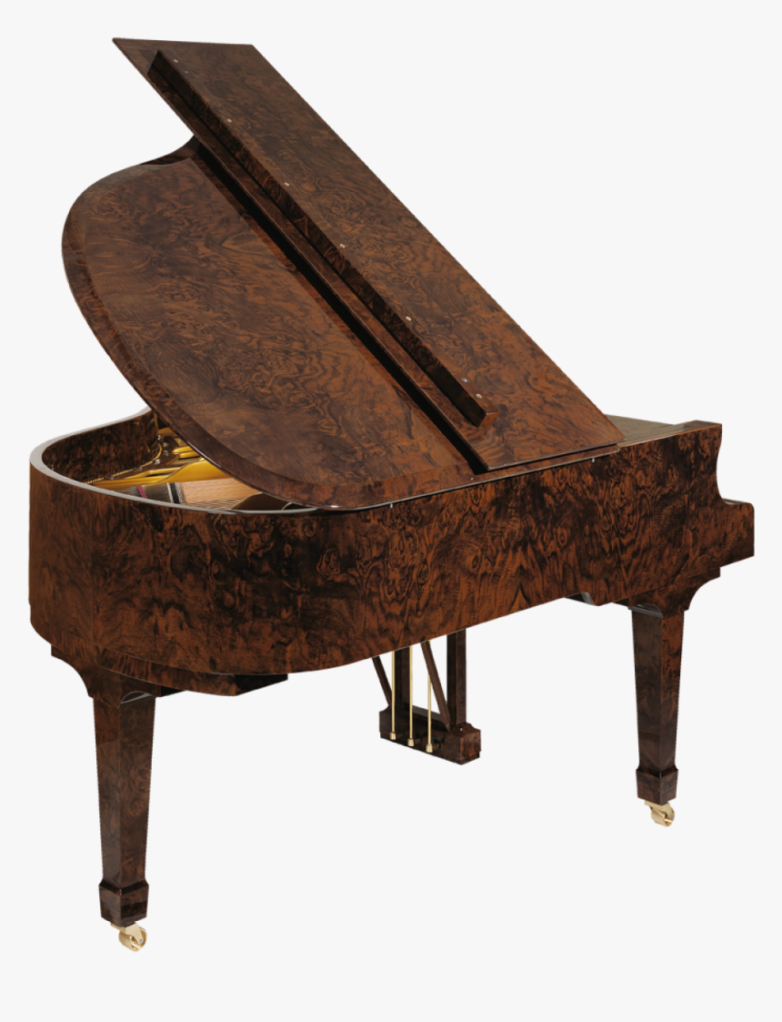 H 175 Burled Walnut Back Haessler Grand Piano - Back Of A Piano, HD Png Download, Free Download