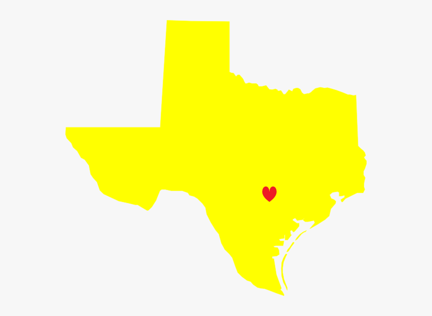 Yellow Heart Texas Svg Clip Arts - Clip Art, HD Png Download, Free Download