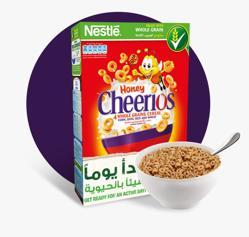 Nestlé® Honey Cheerios® Breakfast Cereal - Cheerios Corn Flakes Honey, HD Png Download, Free Download